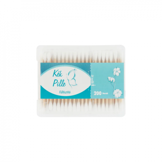 FÜLTISZTÍTÓ PÁLCA KÉK PILLE DOBOZOS - 200X